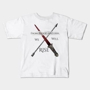 From Blood and Ash, We Will Rise with Arrow Kids T-Shirt